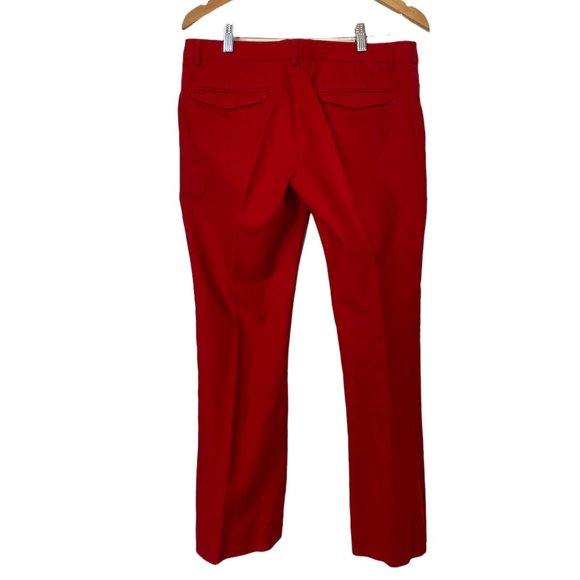 GAP Ankle Pants Sz 8A/C 100% Cotton Modern Boot Red - Picture 4 of 8